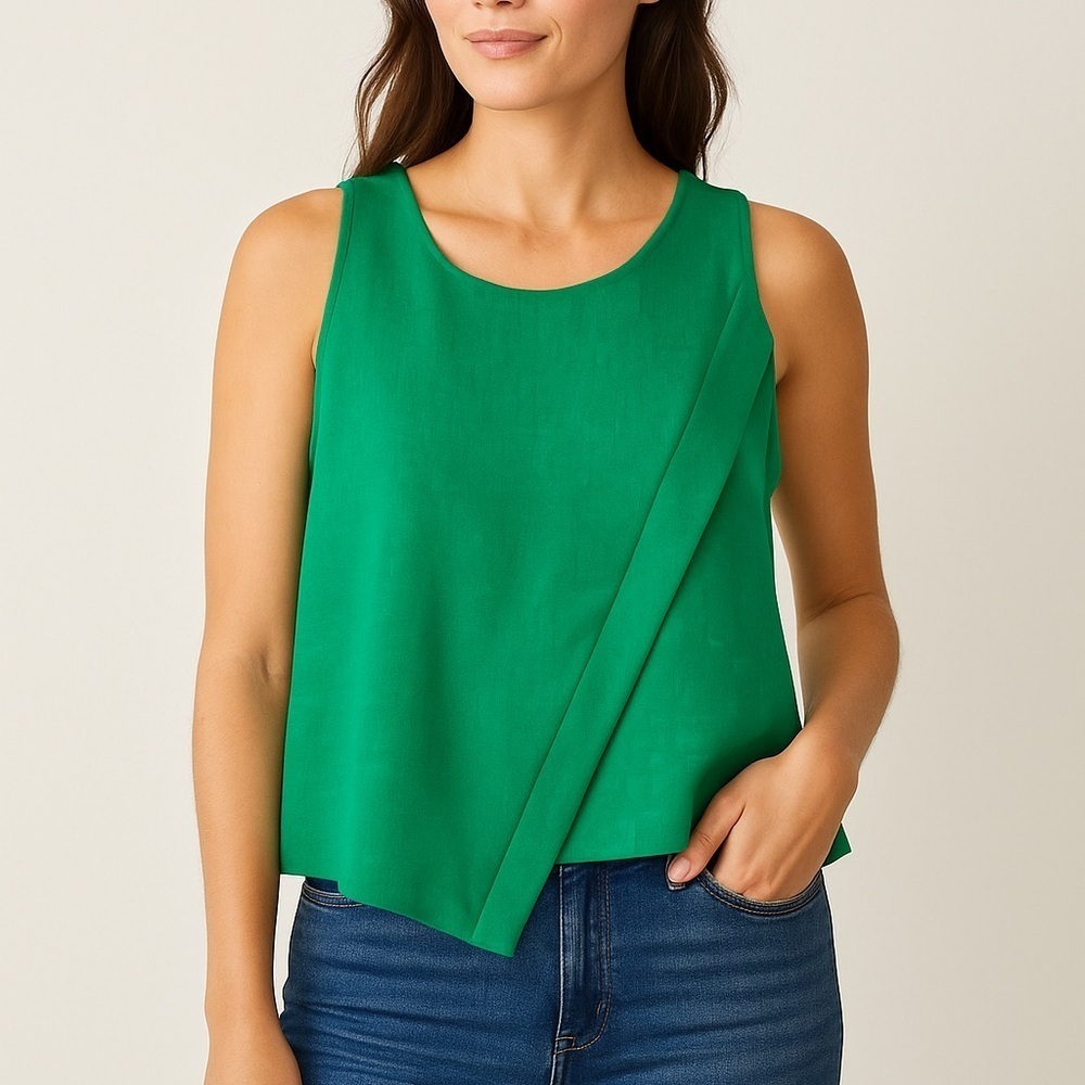 Kelly green Halter Neck Blouse Women’s Small | Chic Resort Wear Tank Top